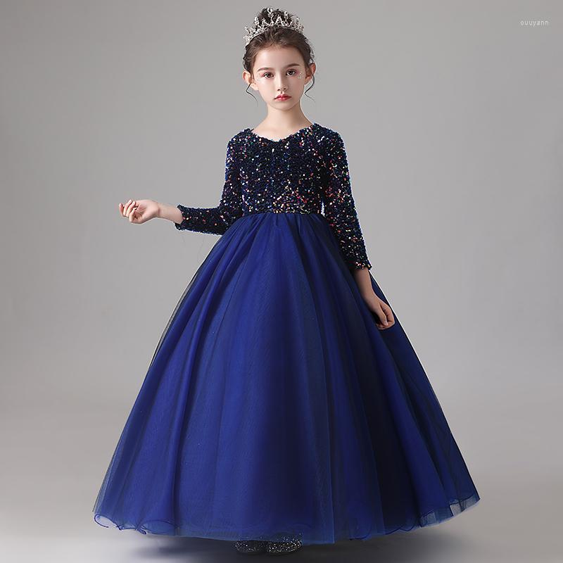 Girl Dresses Navy Blue Dark Green White Flower Girl's Long Sleeves Shining Sequins Zipper Back Ball Gown
Girl Dresses Navy Blue Dark Green White Flower Girl's Long Sleeves Shining Sequins Zipper Back Ball Gown