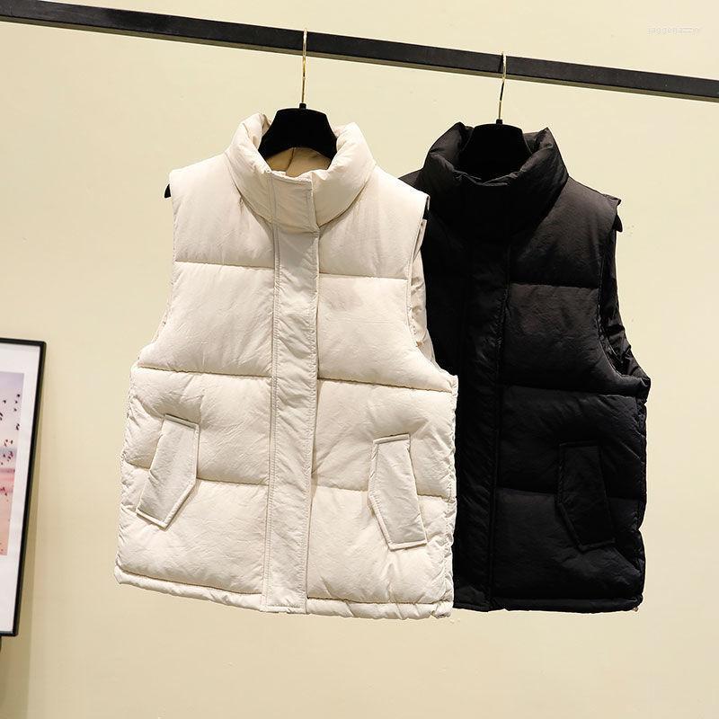 Women' Vests 2022 Women Vest Coat Stand Collar Winter Warm Oversize Tops Beige Black Sleeveless Jacket Bread Waistcoat
Women' Vests 2022 Women Vest Coat Stand Collar Winter Warm Oversize Tops Beige Black Sleeveless Jacket Bread Waistcoat