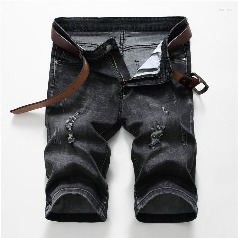 Men's Jeans Black Ripped Denim Shorts Stretch Men's Capri Korean Skinny Straight Fit Bermuda Breathable Male, No hole
Men's Jeans Black Ripped Denim Shorts Stretch Men's Capri Korean Skinny Straight Fit Bermuda Breathable Male, No hole