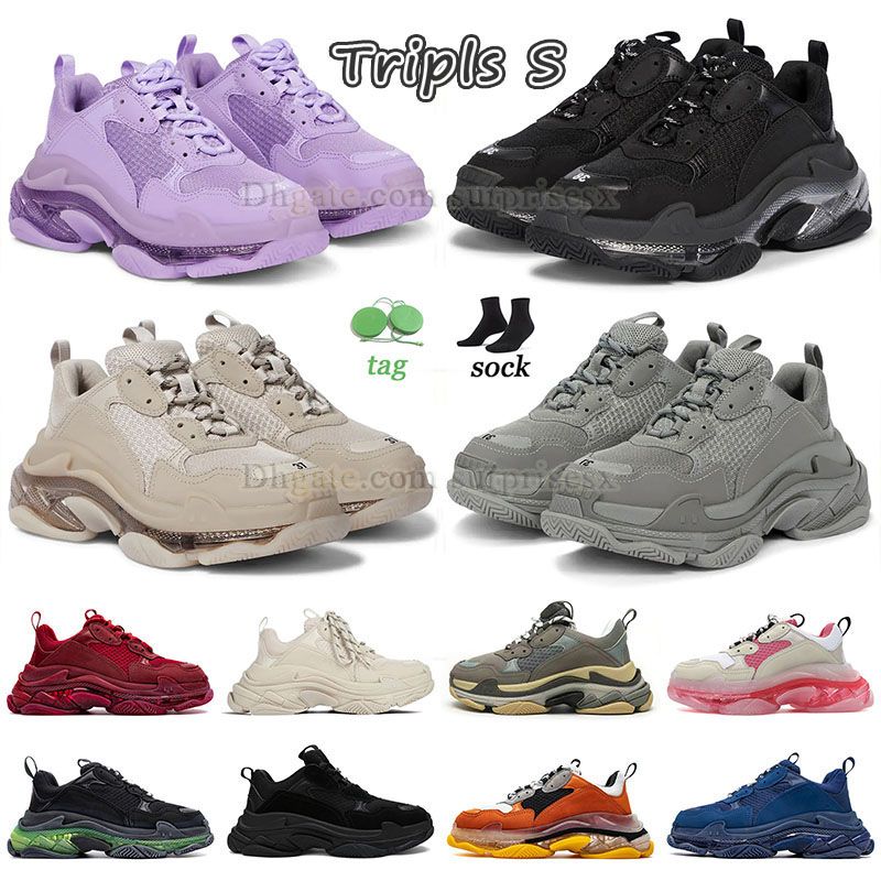 Triple s mens womens running shoes top fashion man all black full red light smoke grey dark green neon og lucky green midnight navy blue outdoor sport designer sneakers, T82 36-40
Triple s mens womens running shoes top fashion man all black full red light smoke grey dark green neon og lucky green midnight navy blue outdoor sport designer sneakers, T82 36-40