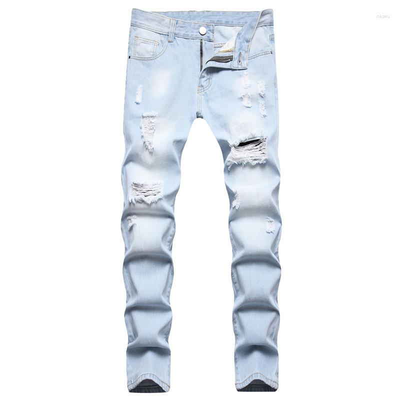 Men's Jeans Light Blue Men's Ripped Fashion Casual Streetwear Slim Fit Denim Pants Biker Hole Hip Hop Trousers Size 28-42 Pantalones, 504
Men's Jeans Light Blue Men's Ripped Fashion Casual Streetwear Slim Fit Denim Pants Biker Hole Hip Hop Trousers Size 28-42 Pantalones, 504