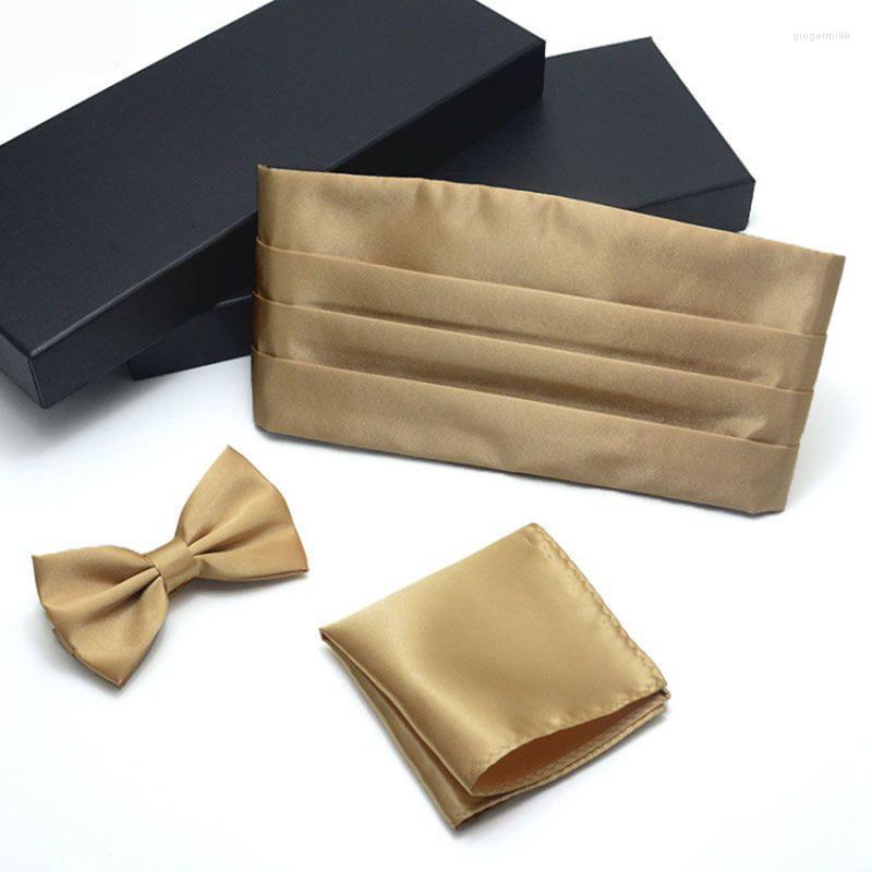 Bow Ties Wedding Mens Cummerbund Sets Pocket Square Golden Champagne Bowties Tuxedo Formal Noeud Papillon Sash Wide Belts Ceremonial Belt
Bow Ties Wedding Mens Cummerbund Sets Pocket Square Golden Champagne Bowties Tuxedo Formal Noeud Papillon Sash Wide Belts Ceremonial Belt