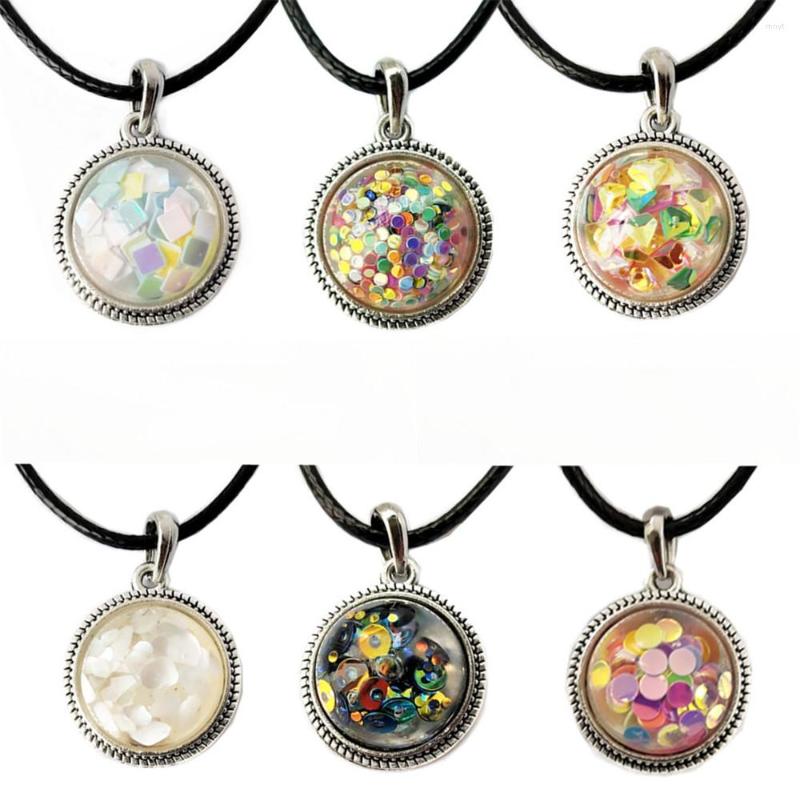 Pendant Necklaces Personality Fashion Glass Round Pendants Necklace Shell Pieces Sequins For Women Jewelry Gift
Pendant Necklaces Personality Fashion Glass Round Pendants Necklace Shell Pieces Sequins For Women Jewelry Gift