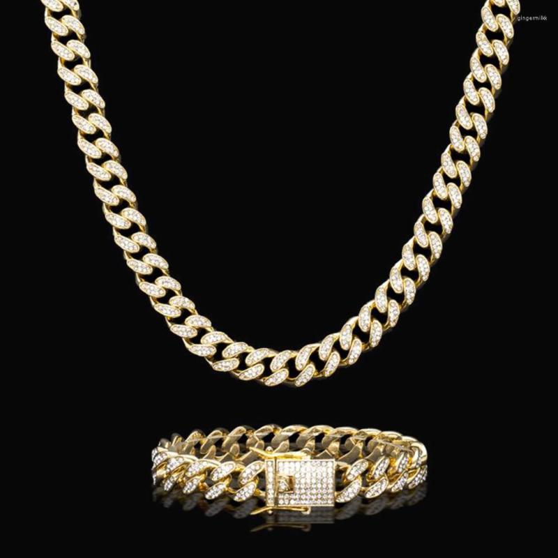Chains Hip Hop Jewelry Iced Out Bling Cuban Link Chain Necklace For Men 13MM Rhinestone Paved Miami Silver Color Gift
Chains Hip Hop Jewelry Iced Out Bling Cuban Link Chain Necklace For Men 13MM Rhinestone Paved Miami Silver Color Gift