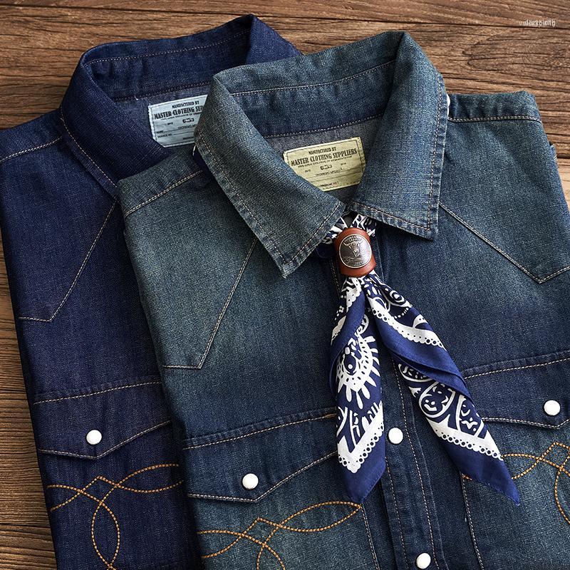 Men's Casual Shirts Men's Summer American Retro Short Sleeve Lapel Denim Cargo Shirt Men's Fashion Pure Cotton Washed Old, Picture 2
Men's Casual Shirts Men's Summer American Retro Short Sleeve Lapel Denim Cargo Shirt Men's Fashion Pure Cotton Washed Old, Picture 2