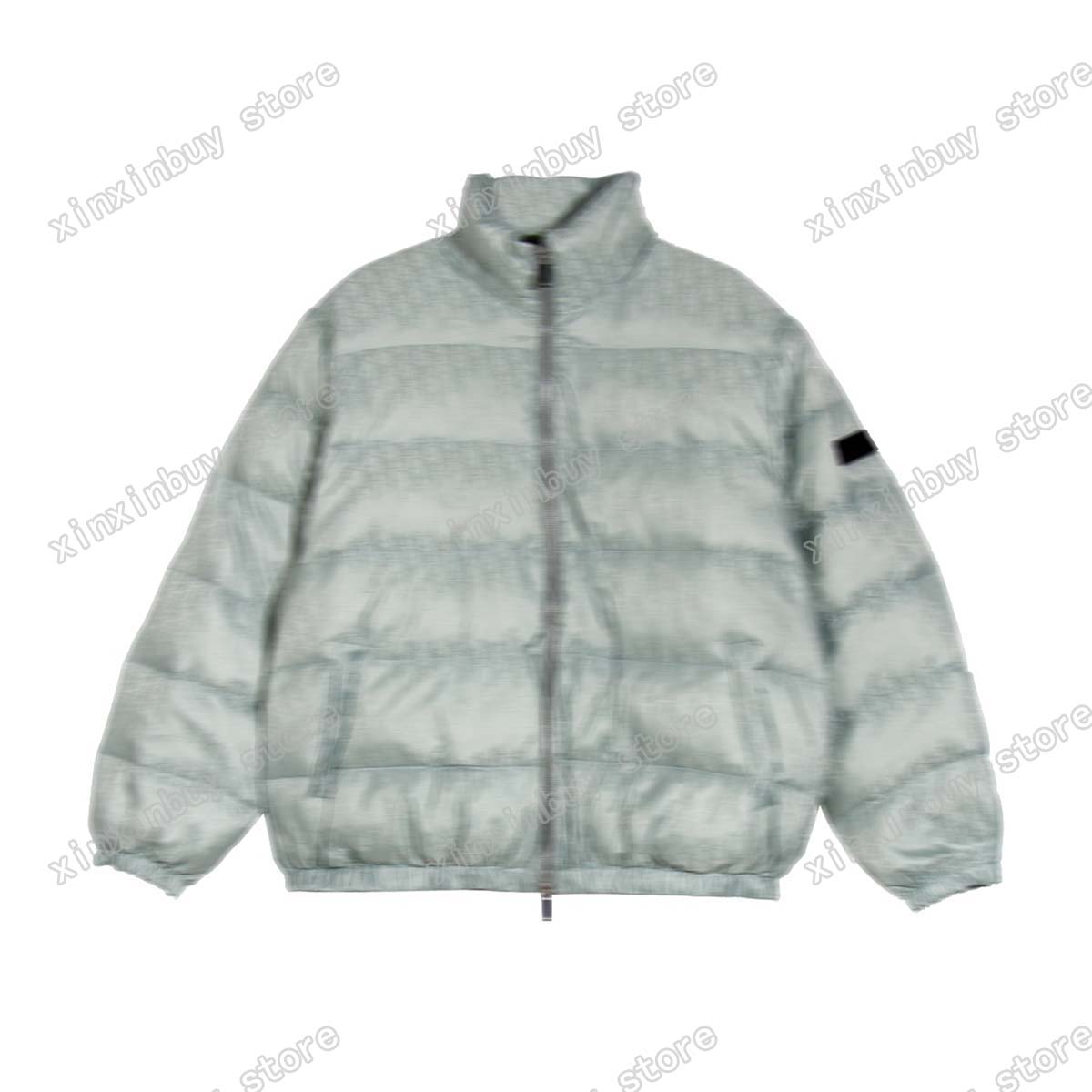 xinxinbuy Men designer Coat down Jacket Jacquard letter fabric zipper pocket long sleeve women white Black blue S-2XL, 01
xinxinbuy Men designer Coat down Jacket Jacquard letter fabric zipper pocket long sleeve women white Black blue S-2XL, 01