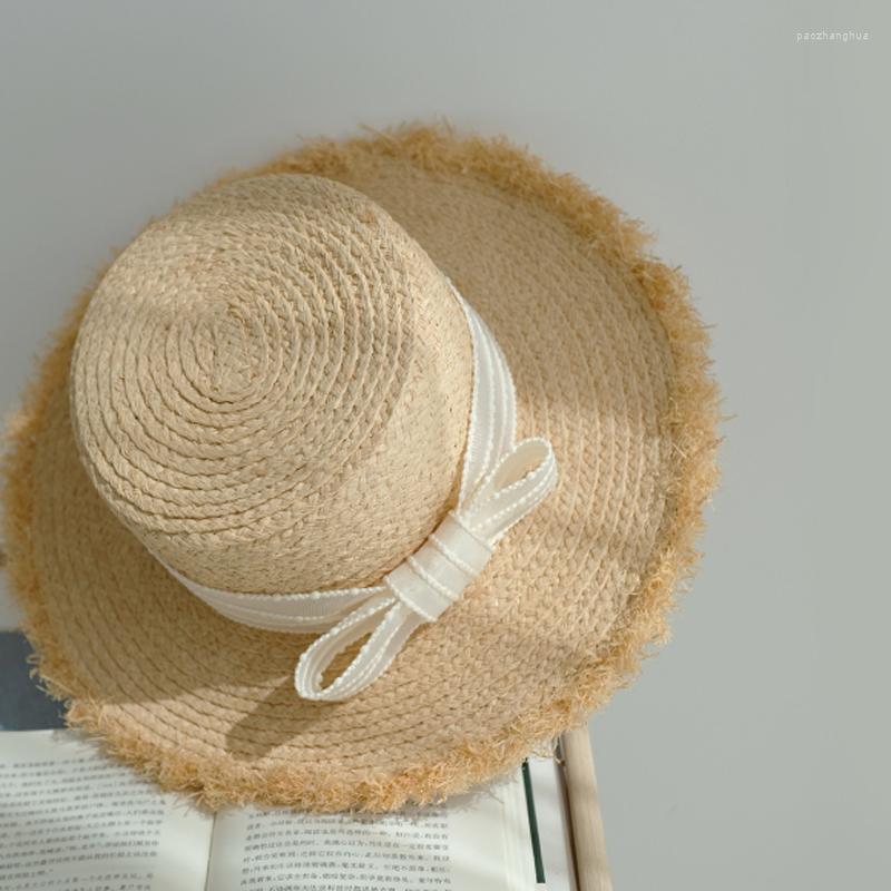 Wide Brim Hats &Dolphin Desinger Summer Beach Straw Raffia Hat Sun Protection Sweet Korean Bow Cap Temperament Flat, Black ribbon
Wide Brim Hats &Dolphin Desinger Summer Beach Straw Raffia Hat Sun Protection Sweet Korean Bow Cap Temperament Flat, Black ribbon