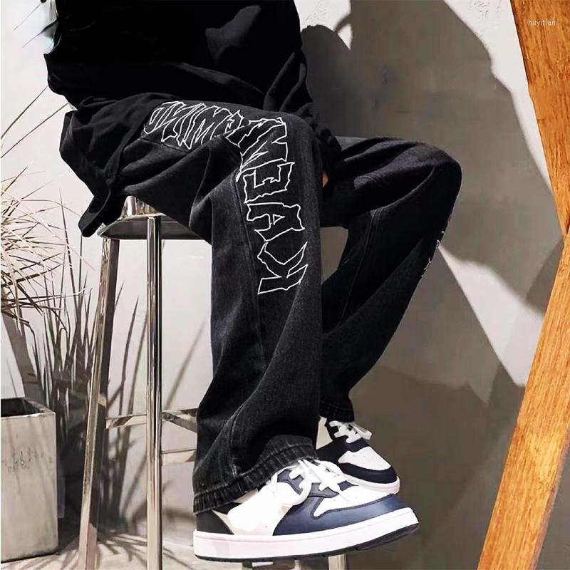 Men' Jeans Men' Women Hip Hop Male Black Printed Y2K Baggy Man Retro Vintage Denim Pants Straight Trousers Wide Leg For Men
Men' Jeans Men' Women Hip Hop Male Black Printed Y2K Baggy Man Retro Vintage Denim Pants Straight Trousers Wide Leg For Men
