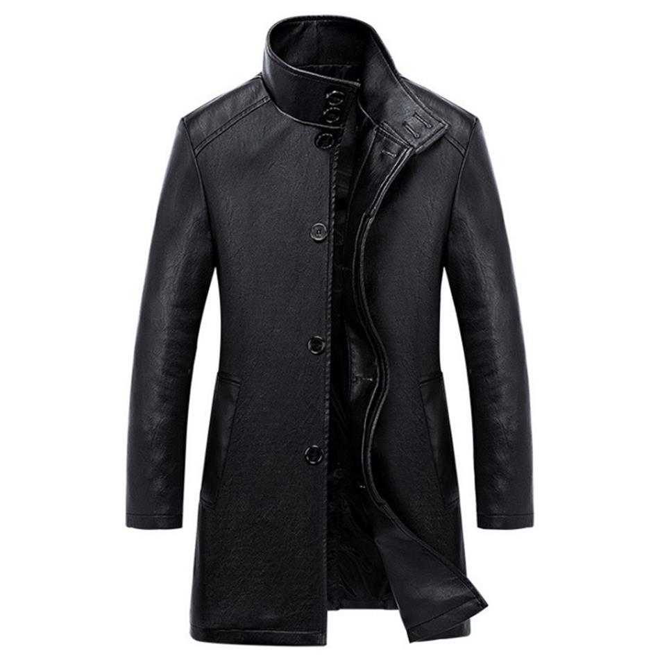 Men's Leather Faux New Luxury Trench Coat Mens Single Breasted Business Jacket Male Black Long Big Size 4xl 200922296y
Men's Leather Faux New Luxury Trench Coat Mens Single Breasted Business Jacket Male Black Long Big Size 4xl 200922296y