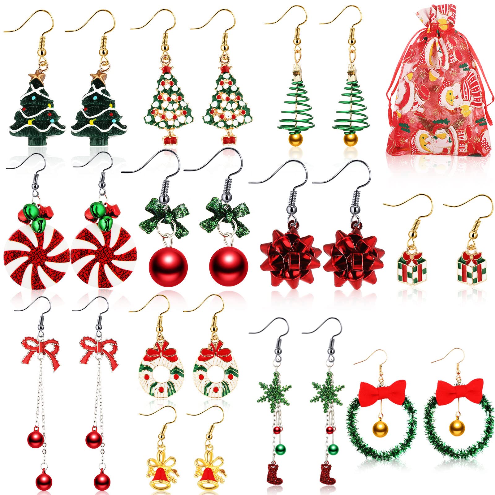 Earrings Necklace Christmas For Women Holiday Xmas Tree Bow Bells Snowflake With Small Organza Bag Dangle Girls Wedding Jewelry Gift Am9Nz, As details
Earrings Necklace Christmas For Women Holiday Xmas Tree Bow Bells Snowflake With Small Organza Bag Dangle Girls Wedding Jewelry Gift Am9Nz, As details