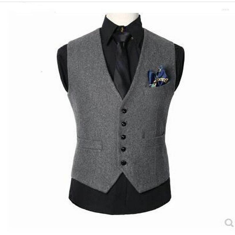 Men' Vests Mens Retro Single Breasted Dress Suit Vest Men Formal Leather Wool Waistcoats Gilet Slim Business Jacket Top, Gray
Men' Vests Mens Retro Single Breasted Dress Suit Vest Men Formal Leather Wool Waistcoats Gilet Slim Business Jacket Top, Gray