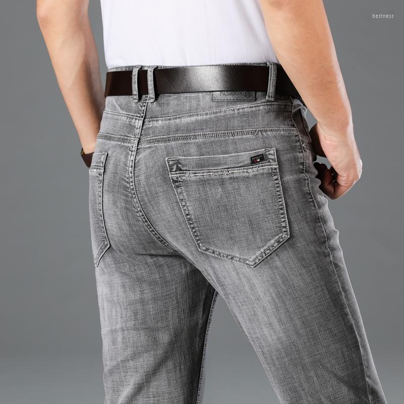 Men's Jeans Brand Men Clothing Gray Blue Stretch Casual Straight Business Denim Pants Loose Comfortable Male Trousers 38 40, Grey
Men's Jeans Brand Men Clothing Gray Blue Stretch Casual Straight Business Denim Pants Loose Comfortable Male Trousers 38 40, Grey
