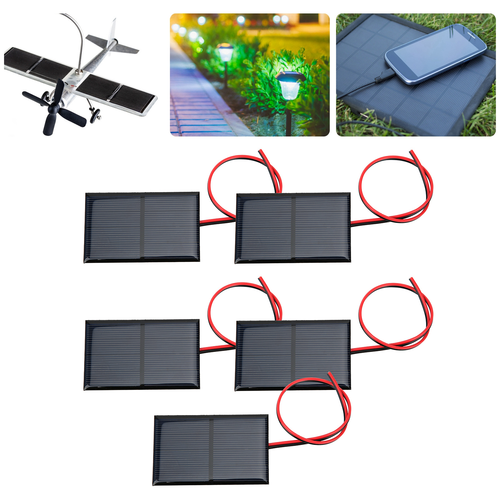 5Pcs Solar Battery Panel Polysilicon Epoxy Module Power Generation Board DC 2V 300MA
5Pcs Solar Battery Panel Polysilicon Epoxy Module Power Generation Board DC 2V 300MA