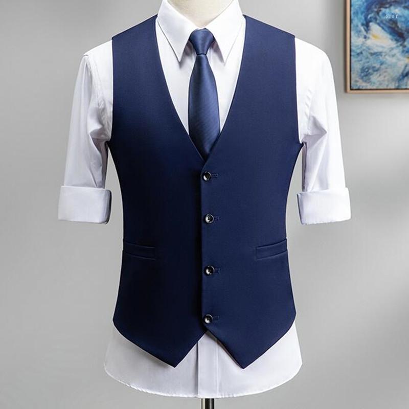 Men' Vests Men Suit Vest Slim Korean Pure Color Casual Waistcoat For Wedding Dress High Quality Plus Size 5XL 6XL, Black
Men' Vests Men Suit Vest Slim Korean Pure Color Casual Waistcoat For Wedding Dress High Quality Plus Size 5XL 6XL, Black