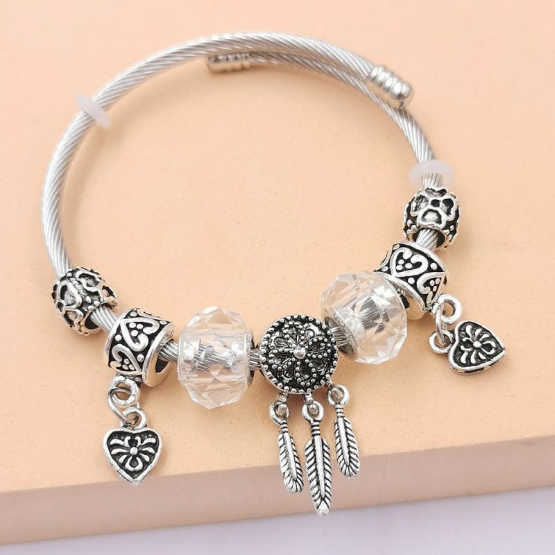 Dream Catcher Tassel Feather Charm Bracelet Dreamcatcher Crystal Beaded Bracelets Adjustable Cuff Bangle Jewelry Gift
Dream Catcher Tassel Feather Charm Bracelet Dreamcatcher Crystal Beaded Bracelets Adjustable Cuff Bangle Jewelry Gift