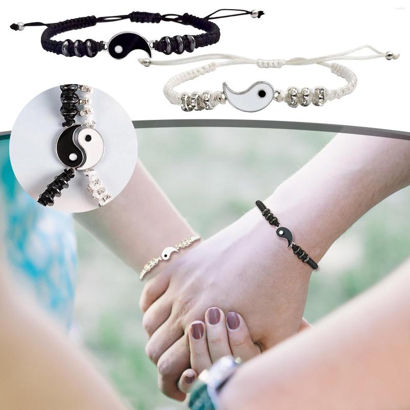Bangle Friend Bracelets 2 Matching Yin And Yangs Adjustable Rope For Friendship Relationship Watches Men
Bangle Friend Bracelets 2 Matching Yin And Yangs Adjustable Rope For Friendship Relationship Watches Men