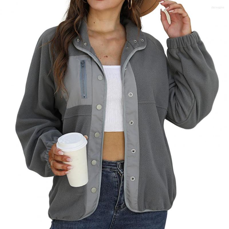 Women' Jackets Women Long Sleeve Button Down Casual Winter Lapel Cardigan Outerwear Contrast Color Turn-down Collar Plush, Black
Women' Jackets Women Long Sleeve Button Down Casual Winter Lapel Cardigan Outerwear Contrast Color Turn-down Collar Plush, Black