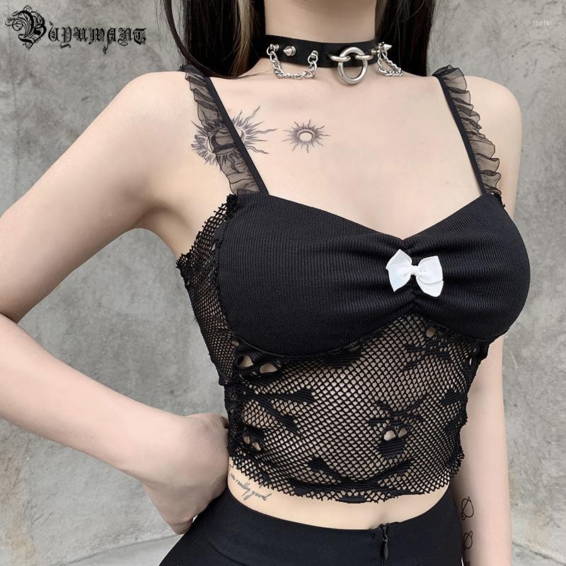 Women' Tanks Buyuwant Gothic Vest Perspective Sexy Shows Umbilical Print Condole Skull Bud Silk Short Upper 02-VS-yhddbx
Women' Tanks Buyuwant Gothic Vest Perspective Sexy Shows Umbilical Print Condole Skull Bud Silk Short Upper 02-VS-yhddbx