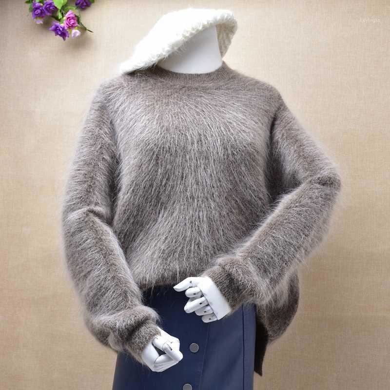 Women's Sweaters Top Quality Loose Casual Female Women Real Hairy Angora Wool Mohair Elastic Knitting Pullover Sweater Warm Autumn Spring Cl, Body62m chest120cm
Women's Sweaters Top Quality Loose Casual Female Women Real Hairy Angora Wool Mohair Elastic Knitting Pullover Sweater Warm Autumn Spring Cl, Body62m chest120cm
