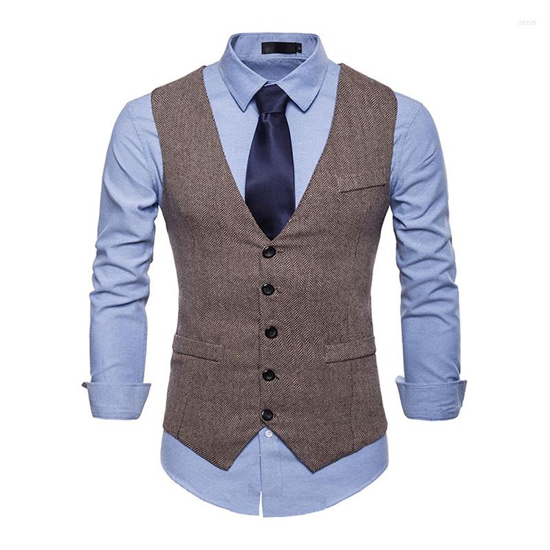 Men's Vests Brown Slim Fit Tweed Men's Suit Vest Wedding Business Party Waistcoat Casual Homme Custom Made For Groomsmen Man, Picture shown
Men's Vests Brown Slim Fit Tweed Men's Suit Vest Wedding Business Party Waistcoat Casual Homme Custom Made For Groomsmen Man, Picture shown