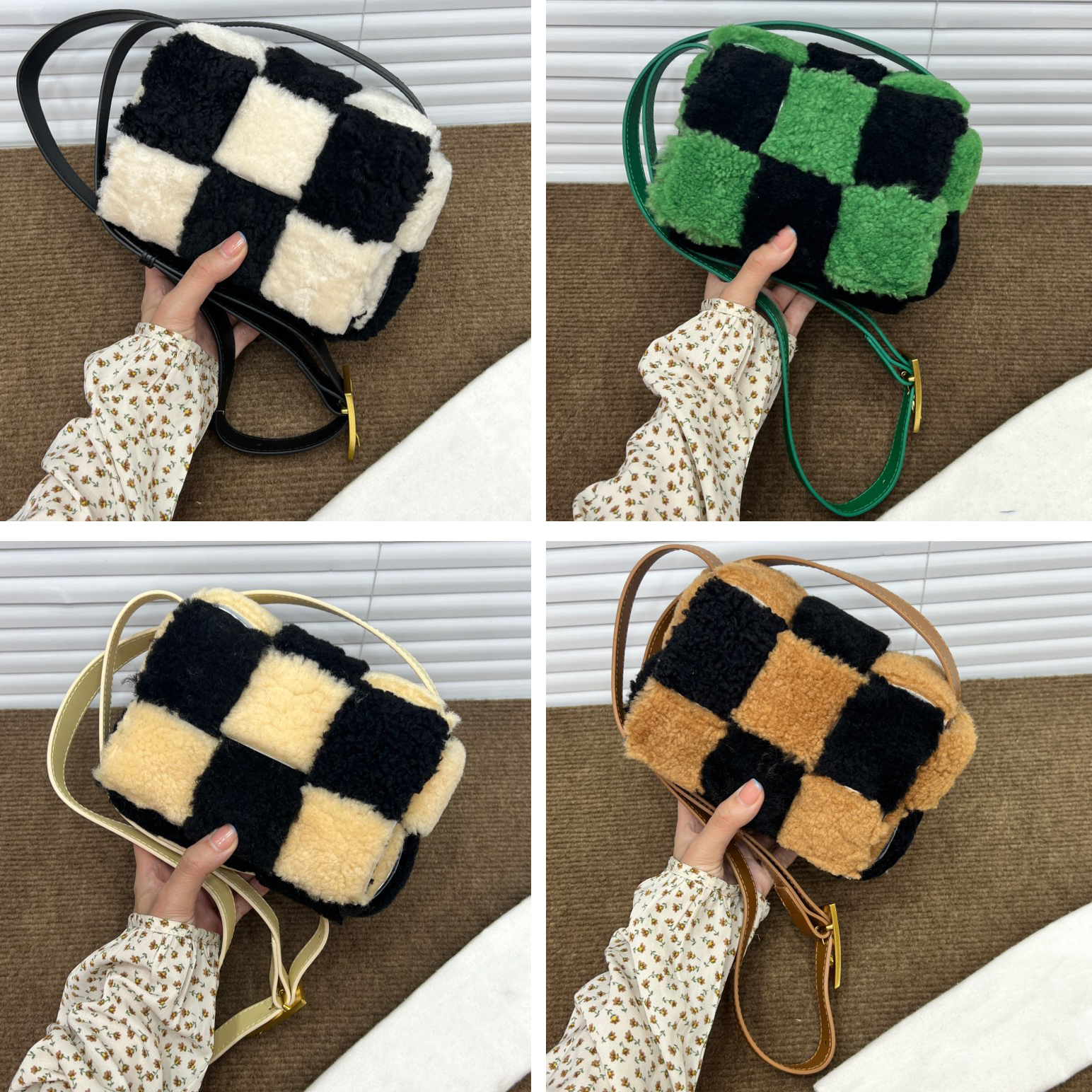 Mini Chessboard Crossbody Bag Lamb Wool And Cowhide Leather Flap Shoulder Bags Fashion Classic Letters Handbags Wallets Fur Coin Purse for Women Girls Ladies
Mini Chessboard Crossbody Bag Lamb Wool And Cowhide Leather Flap Shoulder Bags Fashion Classic Letters Handbags Wallets Fur Coin Purse for Women Girls Ladies