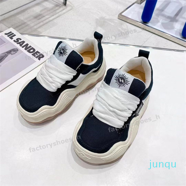 Men Women Casual Shoes Heyday Sneakers Wavy Bread Shoes Thick Soled Rubber Trainers Designer Canvas Stitching Sneaker Size 63, Color1
Men Women Casual Shoes Heyday Sneakers Wavy Bread Shoes Thick Soled Rubber Trainers Designer Canvas Stitching Sneaker Size 63, Color1