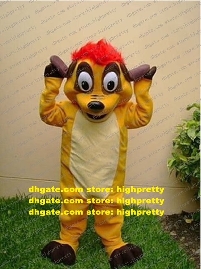 Smart Yellow Timon And Pumbaa Mascot Costume Mascotte The Lion King With Brown Ears White Belly Black Hoofs No.1768
Smart Yellow Timon And Pumbaa Mascot Costume Mascotte The Lion King With Brown Ears White Belly Black Hoofs No.1768
