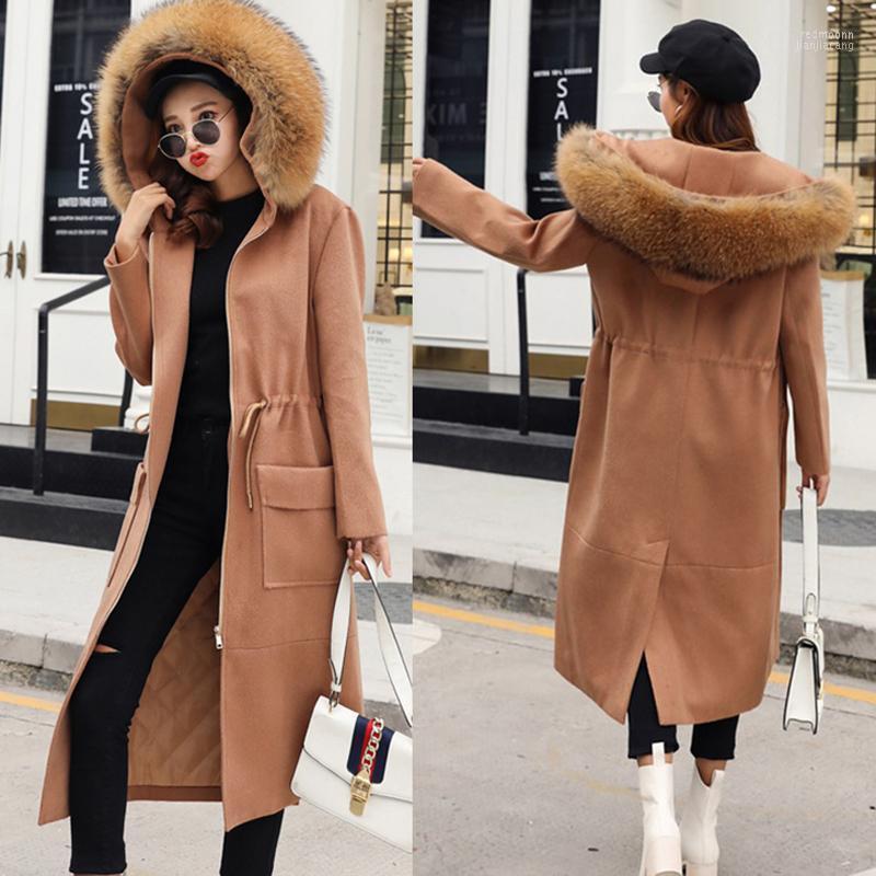 Women's Wool Women's & Blends Autumn Winter Women Long Coats Solid Hooded Zipper Jackets With Fur Adjustable Waist Cotton Overcoat, 3 with faux fur
Women's Wool Women's & Blends Autumn Winter Women Long Coats Solid Hooded Zipper Jackets With Fur Adjustable Waist Cotton Overcoat, 3 with faux fur