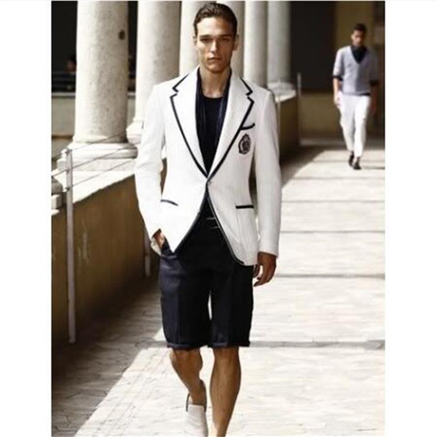 Summer Stylish White Men Suit Short Black Pant Casual Suits For Man 2 Piece Tuxedo Terno Masculino Blazer Dress Jacket Pant300D, Silver
Summer Stylish White Men Suit Short Black Pant Casual Suits For Man 2 Piece Tuxedo Terno Masculino Blazer Dress Jacket Pant300D, Silver