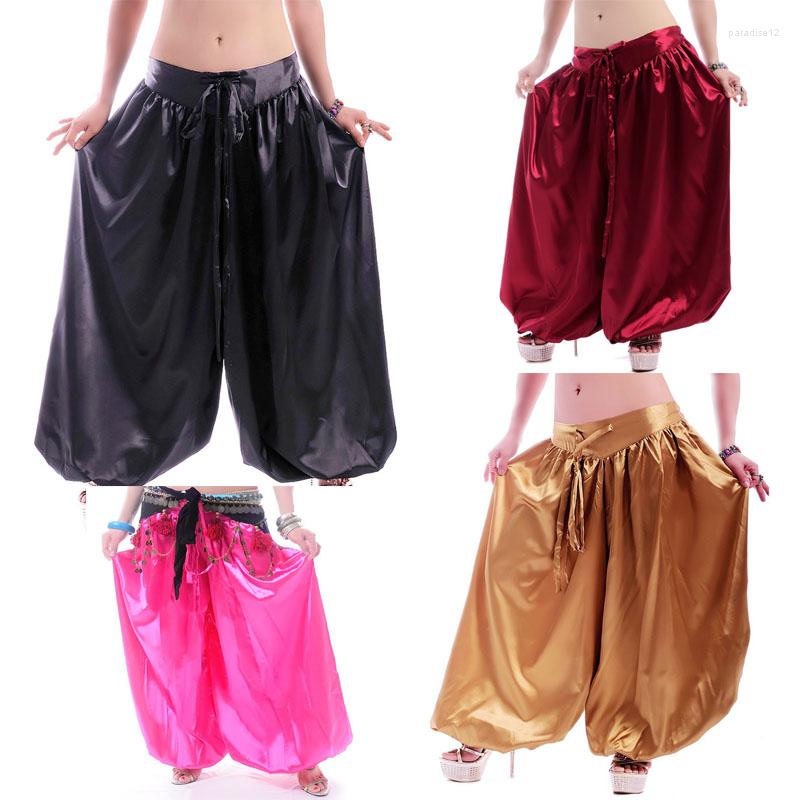 Stage Wear Belly Dance Tribal Style Bloomers Satin Pants Women's Dancing Clothing Practice Performance Large Size, White
Stage Wear Belly Dance Tribal Style Bloomers Satin Pants Women's Dancing Clothing Practice Performance Large Size, White