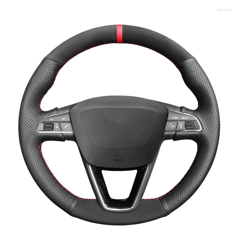 Steering Wheel Covers Black Suede Leather Car Cover For Seat Leon 2013-2022 Ibiza Alhambra Arona Ateca Tarraco Toledo
Steering Wheel Covers Black Suede Leather Car Cover For Seat Leon 2013-2022 Ibiza Alhambra Arona Ateca Tarraco Toledo