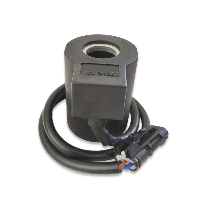 Solenoid Valve Coil 24V for R200 R200-5 R210-5 Contruction Machinery Heavy Equipment