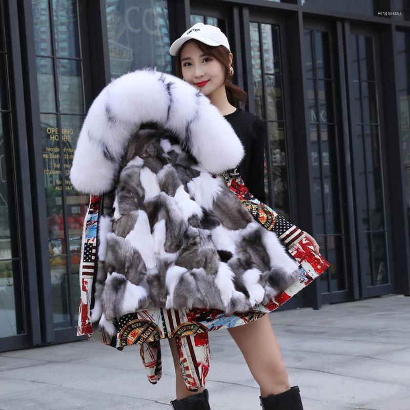 Women' Fur Womens Real Big Hooded Parkas Printed Pattern Match Colors Coats Peacoats Detachable Fleece Liner Thick Warm Winter
Women' Fur Womens Real Big Hooded Parkas Printed Pattern Match Colors Coats Peacoats Detachable Fleece Liner Thick Warm Winter