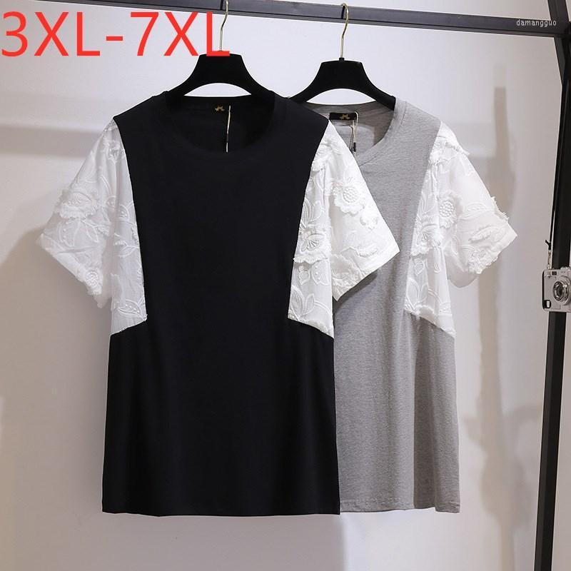 Shirt Women's Plus Size 2022 Ladies Summer Tops For Women Large Short Sleeve Loose Cotton Floral Embroidery 3XL 5XL 6XL 7XL, Black
Shirt Women's Plus Size 2022 Ladies Summer Tops For Women Large Short Sleeve Loose Cotton Floral Embroidery 3XL 5XL 6XL 7XL, Black