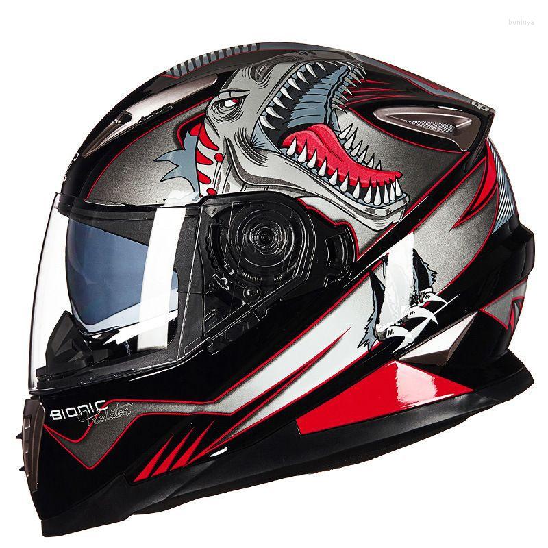 Motorcycle Helmets Helmet Full Face Double Lens Safety Locomotive Cover, Black (god of war)
Motorcycle Helmets Helmet Full Face Double Lens Safety Locomotive Cover, Black (god of war)
