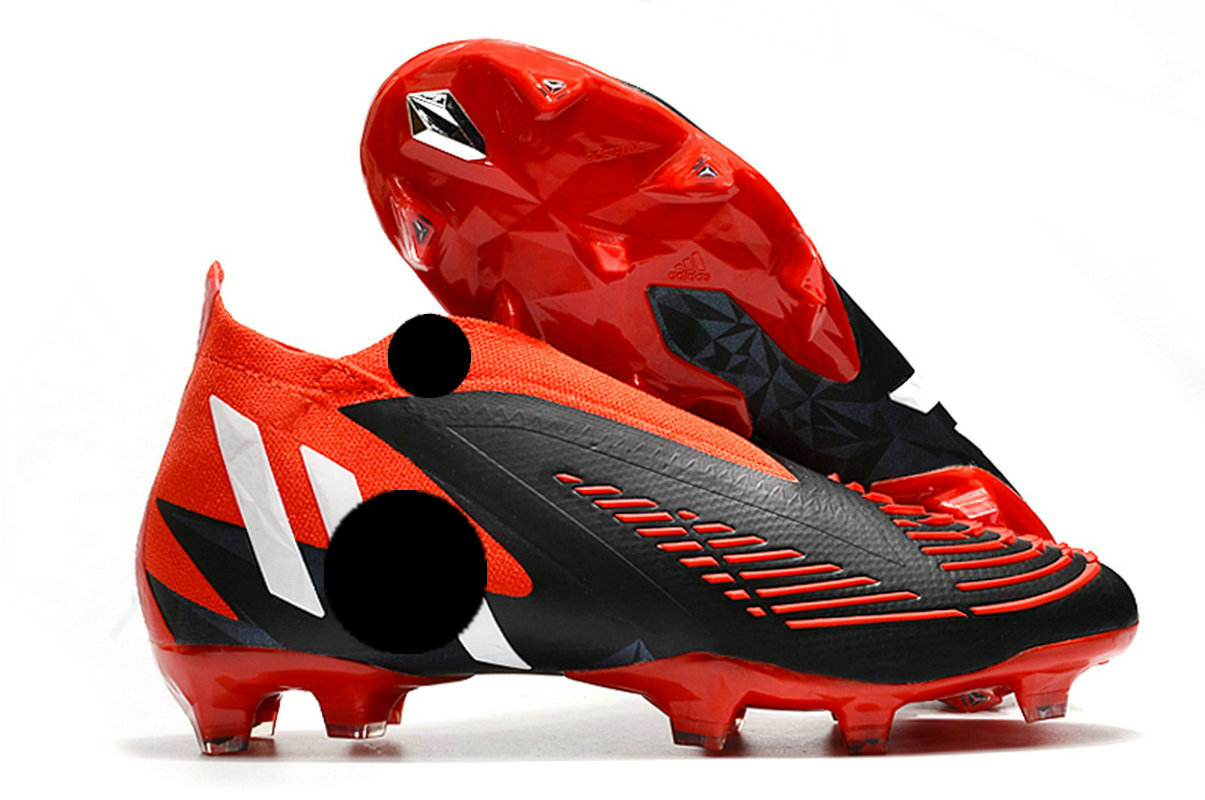 2022 boots Predator Edge Geometric FG women / kids football shoes 22 electroplating bottom knitted high-top limited edition crystal without shoelaces soccer shoes, Red black
2022 boots Predator Edge Geometric FG women / kids football shoes 22 electroplating bottom knitted high-top limited edition crystal without shoelaces soccer shoes, Red black
