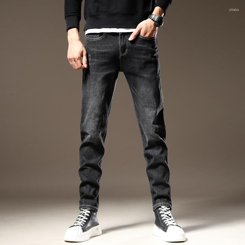 Men's Jeans Men Black Slim Straight Business Casual Elasticity Cotton Denim Pants Trousers TPK09
Men's Jeans Men Black Slim Straight Business Casual Elasticity Cotton Denim Pants Trousers TPK09