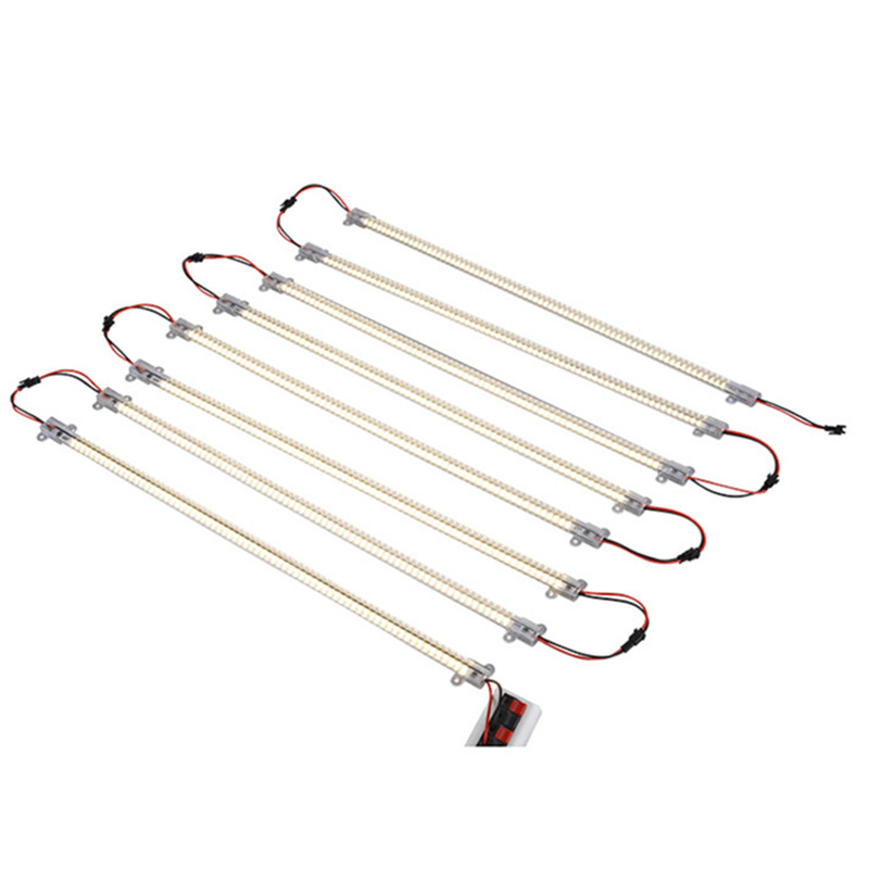 2pcsX SMD2835 LED Tube Light 50cm 72LEDs Bar Light Rigid Strips Under Cabinets Fluorescent Floodlight for Home Kitchen Wall Decor D2.0