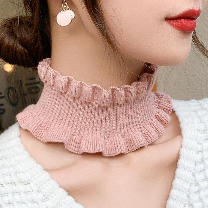 Scarves Korean Cashmere Knitted Stretch High Collar Pullover Scarf Neck Brace Warm False Headband Wavy Edge Soft Female Shawl C1
Scarves Korean Cashmere Knitted Stretch High Collar Pullover Scarf Neck Brace Warm False Headband Wavy Edge Soft Female Shawl C1