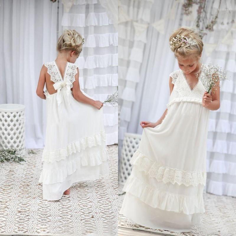 Girl Dresses Romantic 2022 Arrival Boho Flower For Wedding V Neck Chiffon Lace Tiered Formal Kids Dress Custom, Khaki
Girl Dresses Romantic 2022 Arrival Boho Flower For Wedding V Neck Chiffon Lace Tiered Formal Kids Dress Custom, Khaki