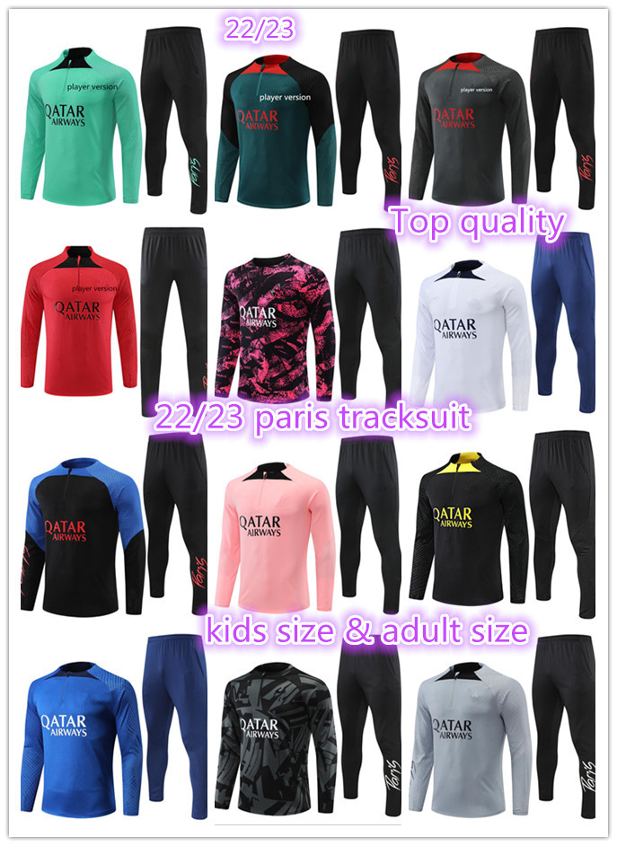 22 23 psgs tracksuit 2022 2023 MBAPPE kids and adult men training suit long sleeve Football soccer Jersey kit uniform chandal paris adult boys, 13
22 23 psgs tracksuit 2022 2023 MBAPPE kids and adult men training suit long sleeve Football soccer Jersey kit uniform chandal paris adult boys, 13