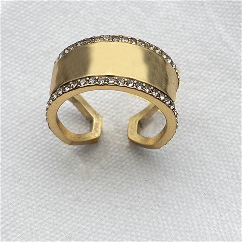 Opening Gold Letter Rings Luxury Designer Jewellery For Men Women Diamond Selvage Ring Groove Rings Engagement Ring
Opening Gold Letter Rings Luxury Designer Jewellery For Men Women Diamond Selvage Ring Groove Rings Engagement Ring