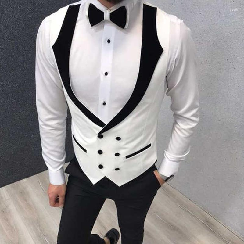 Men's Vests Slim Fit Men Suit With Double Breasted Black And White Male Waistcoat For Wedding Groom Tuxedo One Piece Custom Man Coat, White and black
Men's Vests Slim Fit Men Suit With Double Breasted Black And White Male Waistcoat For Wedding Groom Tuxedo One Piece Custom Man Coat, White and black