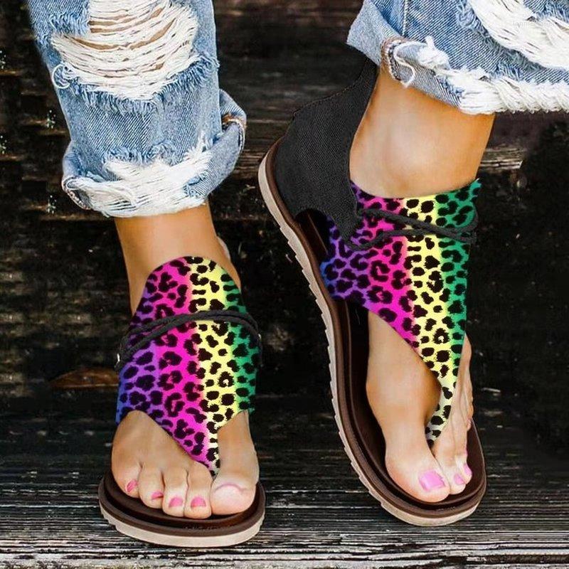 Sandals Women's Sandals2022Summer Casual Flip-Flops Outdoor Breathable Flat Printing Roman, Leopard print
Sandals Women's Sandals2022Summer Casual Flip-Flops Outdoor Breathable Flat Printing Roman, Leopard print