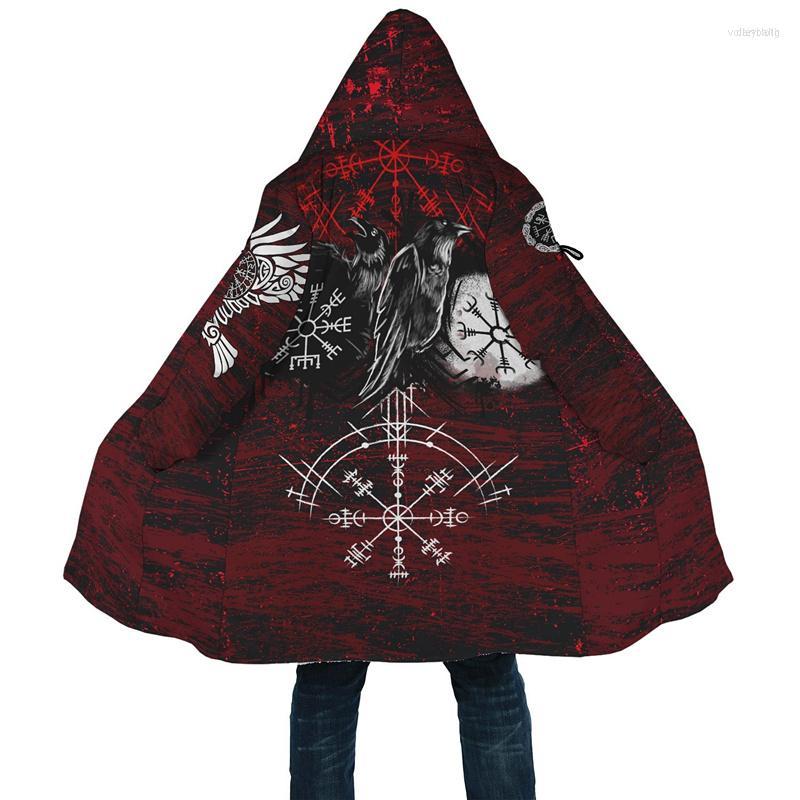 Men' Trench Coats Men' Fashion Men' Winter Warm Cloak Viking Style Odin And Crow Tattoo 3D Printed Fleece Hooded Unisex Casual, Black
Men' Trench Coats Men' Fashion Men' Winter Warm Cloak Viking Style Odin And Crow Tattoo 3D Printed Fleece Hooded Unisex Casual, Black
