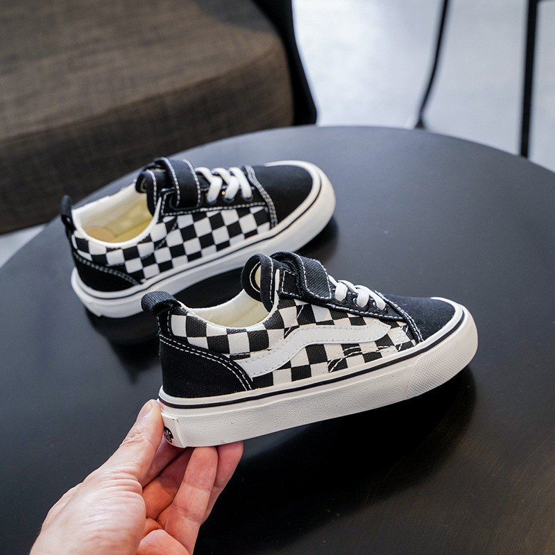 Children's Canvas Shoes 2023 New Fashion Kids Sneakers Breathable Boys and Girls Low-top Casual Shoes Size 20-37