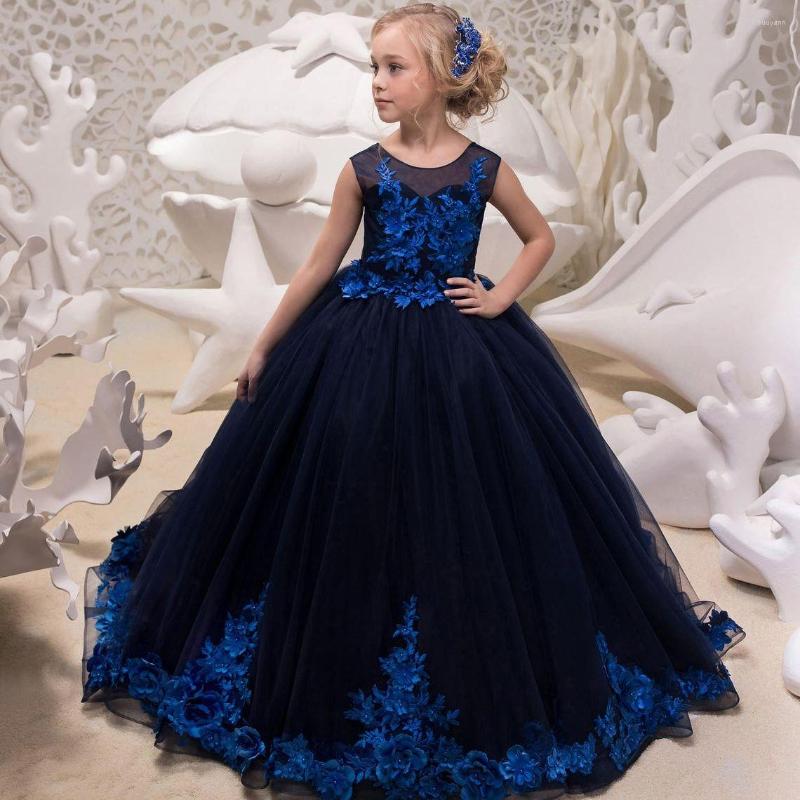 Girl Dresses Navy Blue Tulle Appliques Beading Flower Sleeveless Children Boho Bridesmaid Dress, White
Girl Dresses Navy Blue Tulle Appliques Beading Flower Sleeveless Children Boho Bridesmaid Dress, White