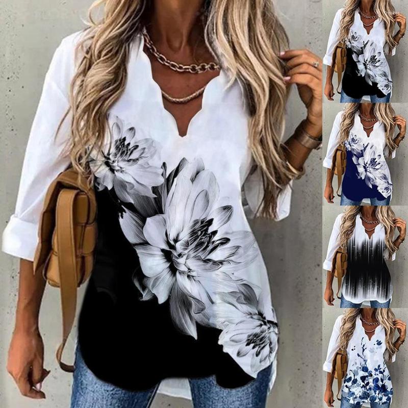Women' T Shirts Women' Collar Shirt Printed Long-sleeved Blouse Foral Tops Oversized Irregular V-neck Fashion Casual, Black
Women' T Shirts Women' Collar Shirt Printed Long-sleeved Blouse Foral Tops Oversized Irregular V-neck Fashion Casual, Black