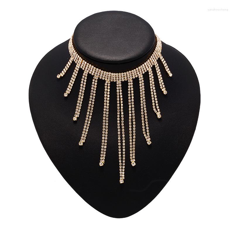 Choker Tassel Necklace For Women Chunky Layer Crystal Pendant Collar Fashion Jewelry Colliers
Choker Tassel Necklace For Women Chunky Layer Crystal Pendant Collar Fashion Jewelry Colliers