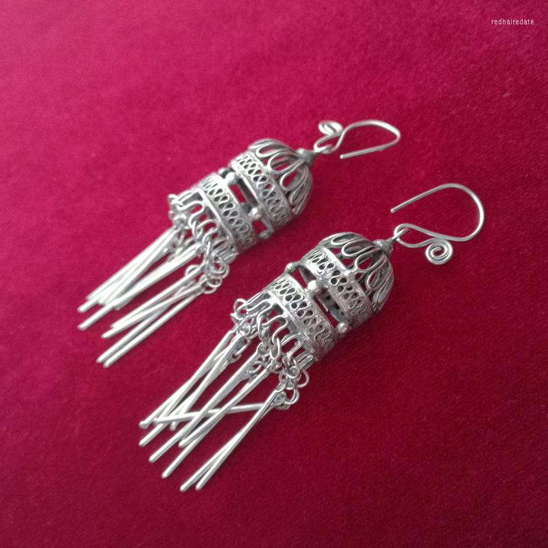 Dangle Earrings Ethnic Style Classical Retro Handmade Miao Silver Hollow Tassel Wei's Same
Dangle Earrings Ethnic Style Classical Retro Handmade Miao Silver Hollow Tassel Wei's Same
